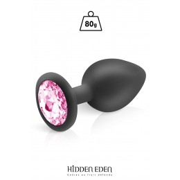 Hidden Eden 17142 Plug bijou silicone noir L - Hidden Eden