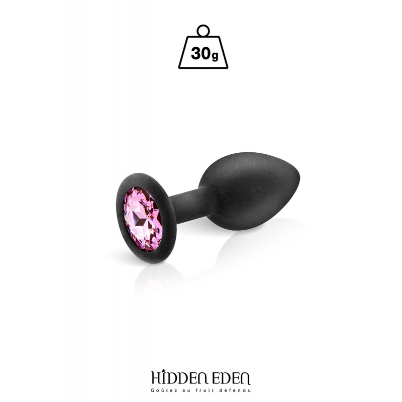 Hidden Eden Plug bijou silicone noir S - Hidden Eden