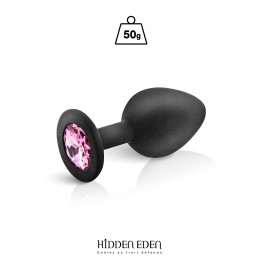 Hidden Eden 17144 Plug bijou silicone noir M - Hidden Eden