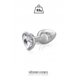 Hidden Eden 17152 Plug bijou coeur aluminium S - Hidden Eden