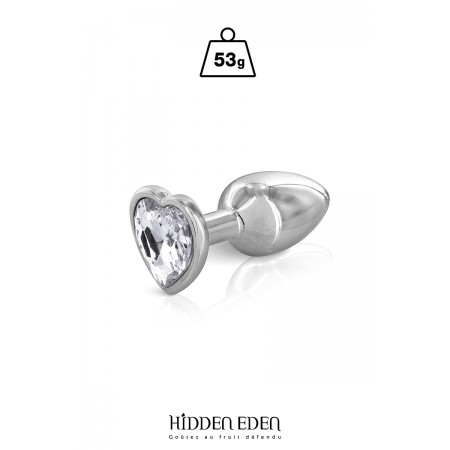 Hidden Eden 17152 Plug bijou coeur aluminium S - Hidden Eden