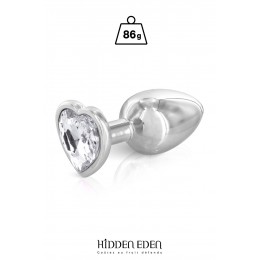 Hidden Eden 17153 Plug bijou coeur aluminium M - Hidden Eden