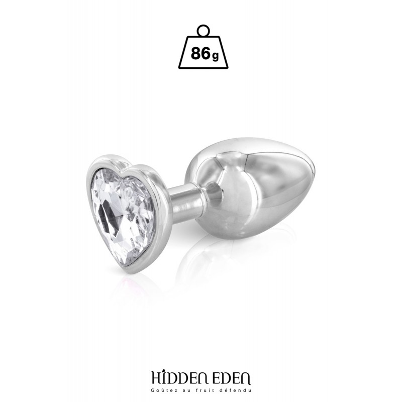 Hidden Eden 17153 Plug bijou coeur aluminium M - Hidden Eden