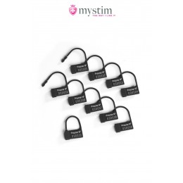 Mystim 9612 Scellés plastiques pour cage Pubic Enemy - Mystim