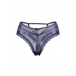 Paris Hollywood 17224 Tanga bleu dentelle - Paris Hollywood