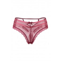 Paris Hollywood Tanga bordeaux dentelle - Paris Hollywood