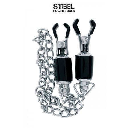 Steel Power Tools Pinces à seins avec chaine - Steel Power Tools