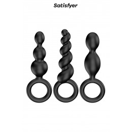 Satisfyer Set de 3 plugs noirs Booty Call - Satisfyer