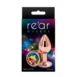 NS Novelties 17530 Plug anal aluminium rose gold S - Rear Assets