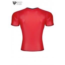 Regnes T-shirt wetlook rouge - Regnes