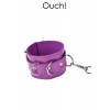 Ouch! Menottes Premium en cuir violet - Ouch
