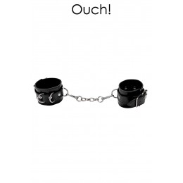 Ouch! 17586 Menottes Premium en cuir noir - Ouch