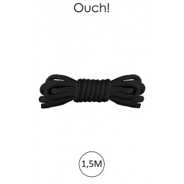 Ouch! 17631 Mini corde de bondage 1,5m noire - Ouch