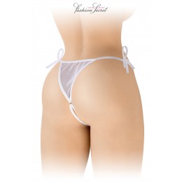 Fashion Secret 17699 String blanc ouvert à nouer Stella - Fashion Secret