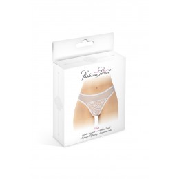 Fashion Secret 17702 Tanga blanc ouvert Ava - Fashion Secret