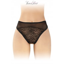 Fashion Secret 17703 Tanga noir ouvert Ava - Fashion Secret