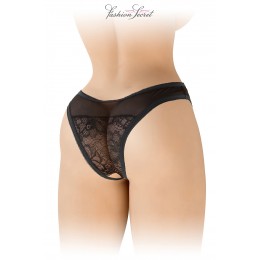 Fashion Secret 17703 Tanga noir ouvert Ava - Fashion Secret