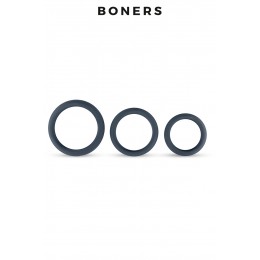 Boners 17873 Kit de 3 anneaux de pénis larges - Boners
