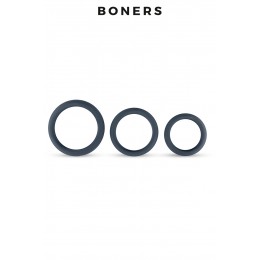 Boners Kit de 3 anneaux de pénis larges - Boners