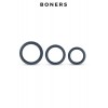 Boners Kit de 3 anneaux de pénis larges - Boners