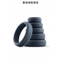 Boners 17875 Set de 6 anneaux de pénis larges - Boners