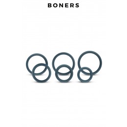 Boners Set de 6 anneaux de pénis larges - Boners
