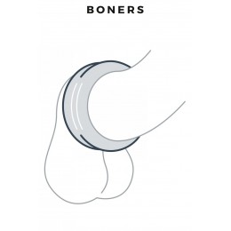 Boners 17878 Cockring Ribbed - Boners