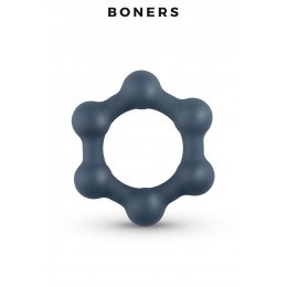 Boners Cockring Hexagonal avec billes en acier - Boners