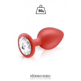 Hidden Eden Plug bijou silicone rouge M - Hidden Eden