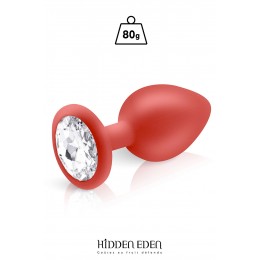 Hidden Eden 17905 Plug bijou silicone rouge L - Hidden Eden