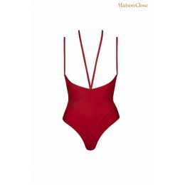 Maison Close Body string seins nus rouge Le petit secret