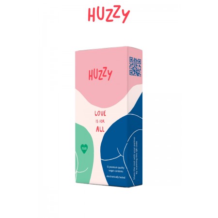 Huzzy Huzzy - Lot de 12 préservatifs vegan