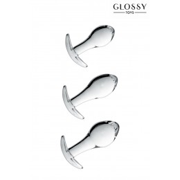 Glossy Toys 18042 Set 3 plugs anal en verre Glossy Toys n° 17