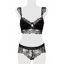 Grey Velvet Ensemble culotte et balconnet dentelle - Grey Velvet