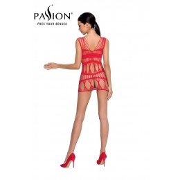 Passion bodystockings 18172 Robe nue résille BS089 - Rouge