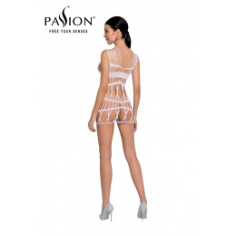 Passion bodystockings 18173 Robe nue résille BS089 - Blanc