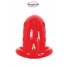 Malesation 18612 Cage de chasteté ABS rouge - Malesation