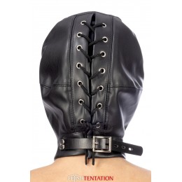 Fetish Tentation 18617 Cagoule simili cuir avec bandeau amovible - Fetish Tentation