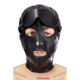 Fetish Tentation 18617 Cagoule simili cuir avec bandeau amovible - Fetish Tentation