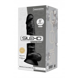 Silexd 18658 Gode double densité noir 20 cm - SilexD