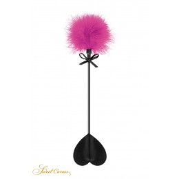 Sweet Caress 18682 Tapette coeur avec pompon fuchsia - Sweet Caress