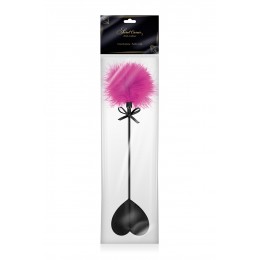 Sweet Caress 18682 Tapette coeur avec pompon fuchsia - Sweet Caress