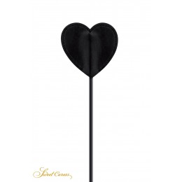 Sweet Caress 18701 Tapette coeur avec pompon noir - Sweet Caress