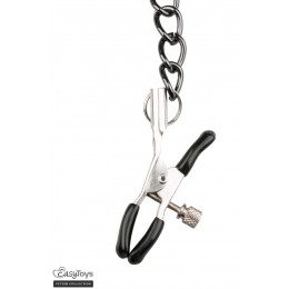 Easytoys Fetish Collection 18732 Collier cuir avec chaînes de seins - Easytoys Fetish Collection