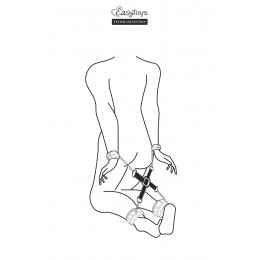 Easytoys Fetish Collection Croix en cuir Hog Tie - Easytoys Fetish Collection