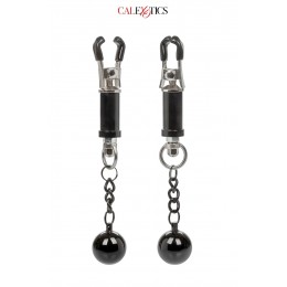 California Exotic Novelties Pinces à tétons avec poids - Calexotics