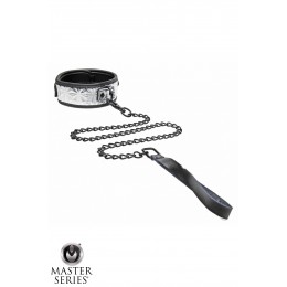 Master Series 18910 Collier argenté avec laisse - Master Series