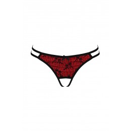 Passion lingerie 19038 String ouvert rouge Rubi - Passion