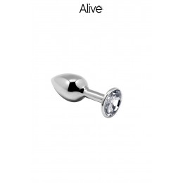 Alive 19153 Plug métal bijou transparent S - Alive