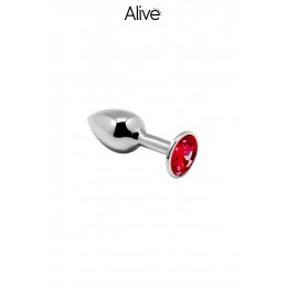 Alive 19156 Plug métal bijou rouge S - Alive